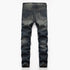 Motorcycle Straight Pants Nostalgic Jeans Mid Waisted Men's Jeans